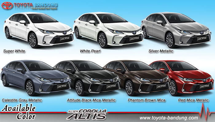 Pilihan Warna All New Corolla Altis