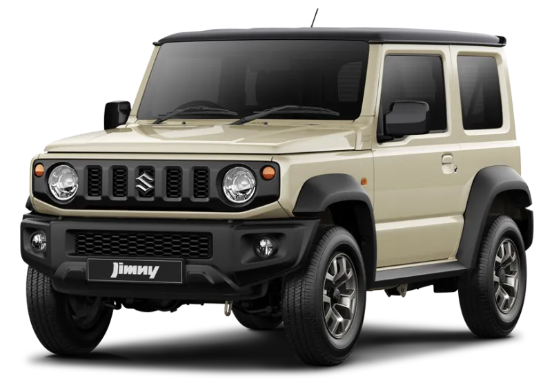 Suzuki Jimny Chiffon Ivory Metallic + Bluish Black Pearl 3